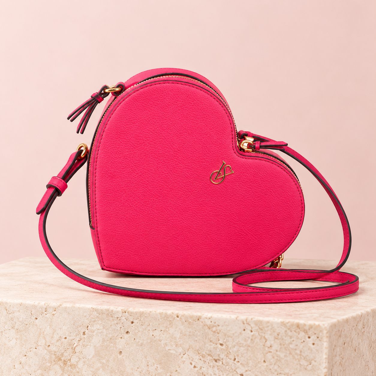 Cartera corazón — Fucsia